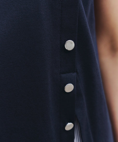 【UVケア・接触冷感】“あまラク” アシメプリーツカットソーワンピース