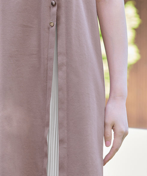 【UVケア・接触冷感】“あまラク” アシメプリーツカットソーワンピース