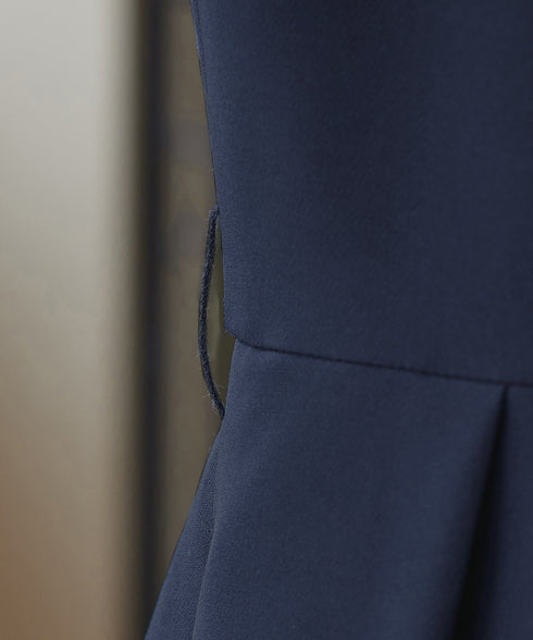 【ダブルクロス】 ナローVネックワンピース