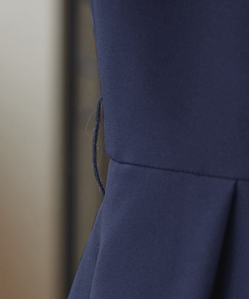 【ダブルクロス】 ナローVネックワンピース