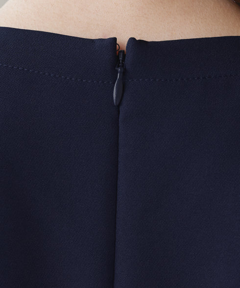 【ダブルクロス】 ナローVネックワンピース