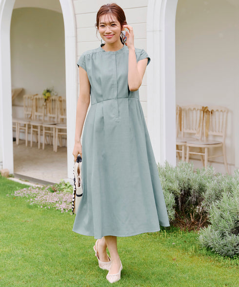 【アウトレット】リネンライクワンピース