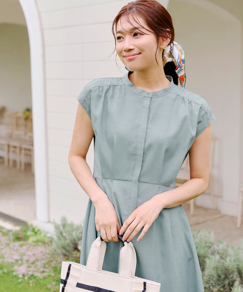 【アウトレット】リネンライクワンピース