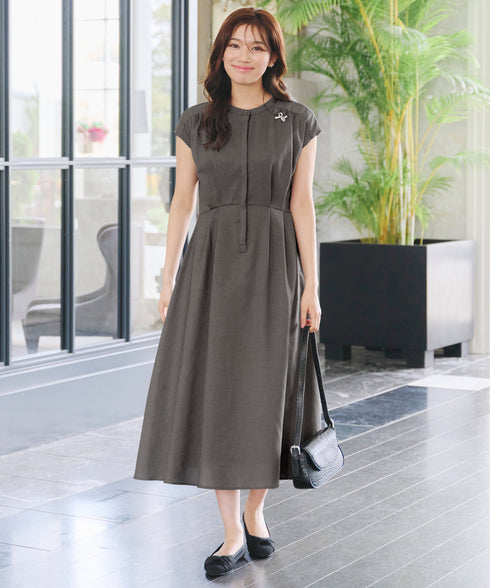【アウトレット】リネンライクワンピース