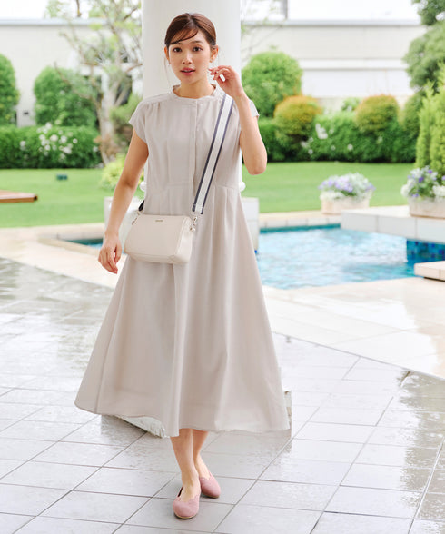 【アウトレット】リネンライクワンピース