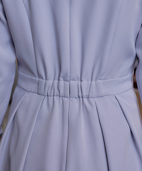 アシンメトリータックフレアワンピース