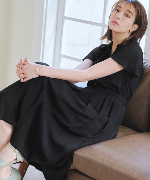 シアーシャツワンピース