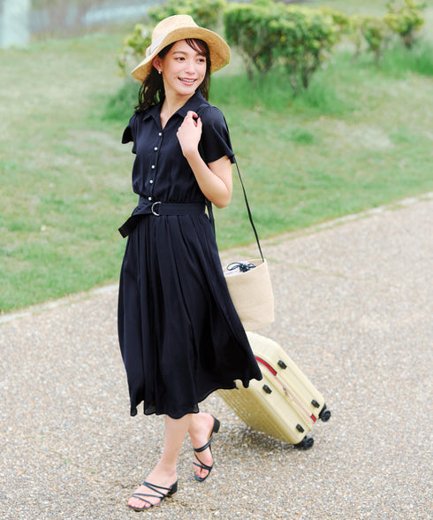 シアーシャツワンピース