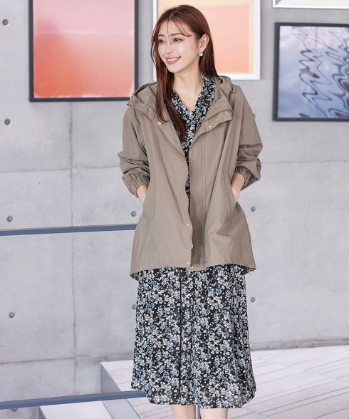 プリントボウタイ柄ワンピース