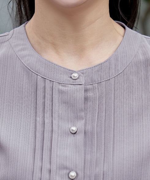 パールボタンプリーツワンピース