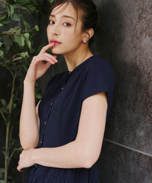 【アウトレット】ティアードシャツワンピース