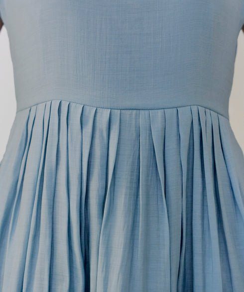 【アウトレット】はしごレースフレアワンピース