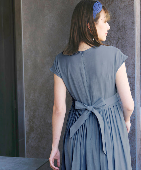 【アウトレット】はしごレースフレアワンピース