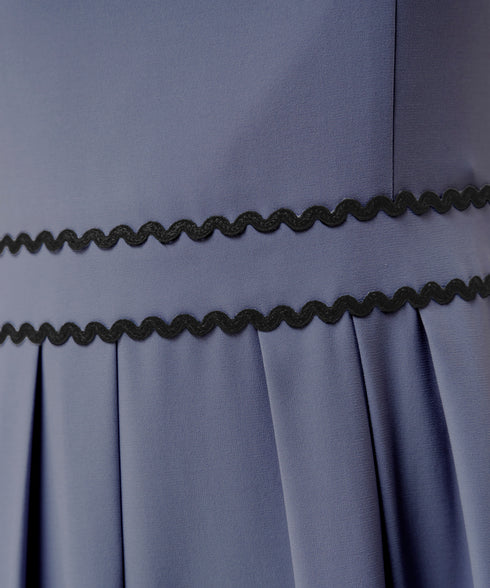 【アウトレット】配色スカラップレースワンピース