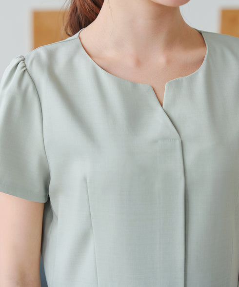 【小倉優子さん着用】フラップポケットミディアム丈フレアワンピース