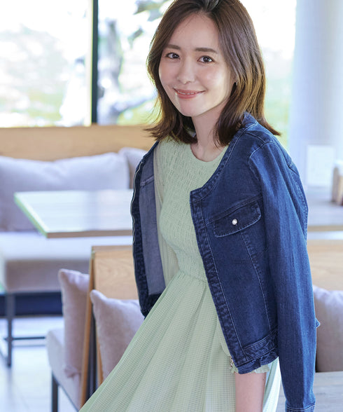 【アウトレット】シャーリングパフスリーブシアーワンピース