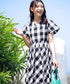 【アウトレット / 袖が選べる】大柄ギンガムチェックワンピース