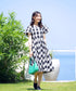 【アウトレット / 袖が選べる】大柄ギンガムチェックワンピース