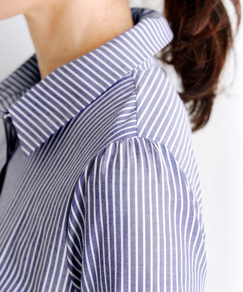 レースコンビシャツワンピース