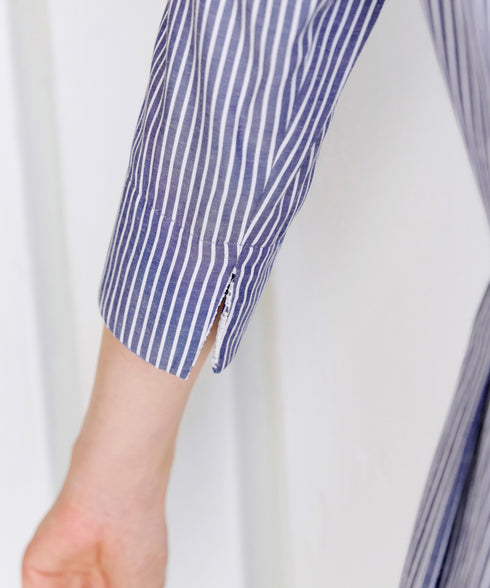 レースコンビシャツワンピース