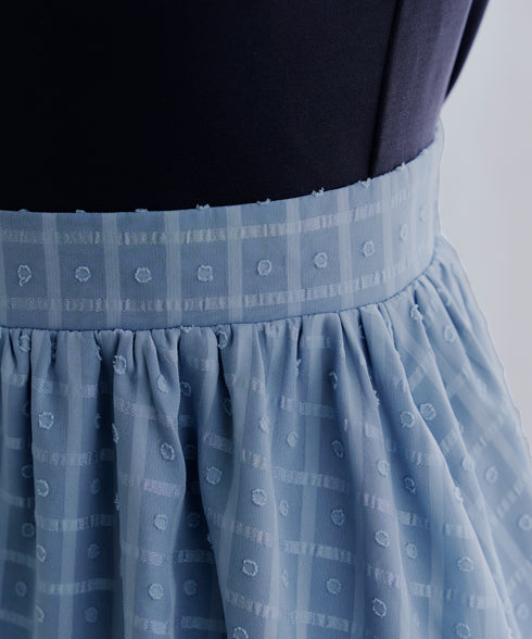 異素材ドッキングワンピース