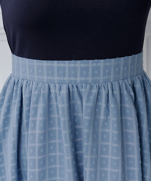 異素材ドッキングワンピース