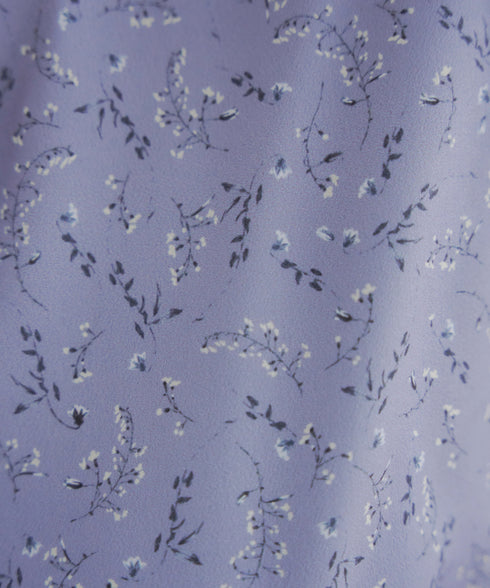 【アウトレット】花柄シフォン袖ワンピース