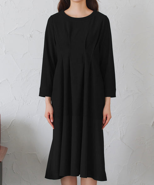 【クリアランスセール】リップルコンビワンピース