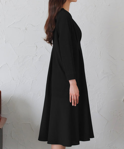 【クリアランスセール】リップルコンビワンピース