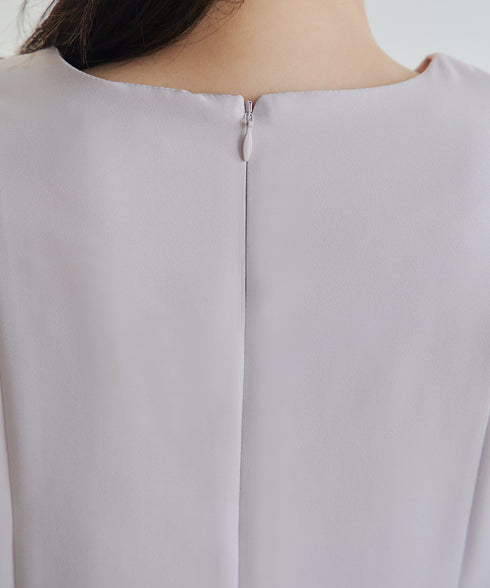 【安田美沙子さん着用】フレアAラインリボンワンピース