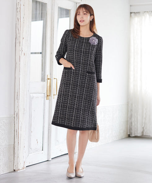 ツイードAラインワンピース
