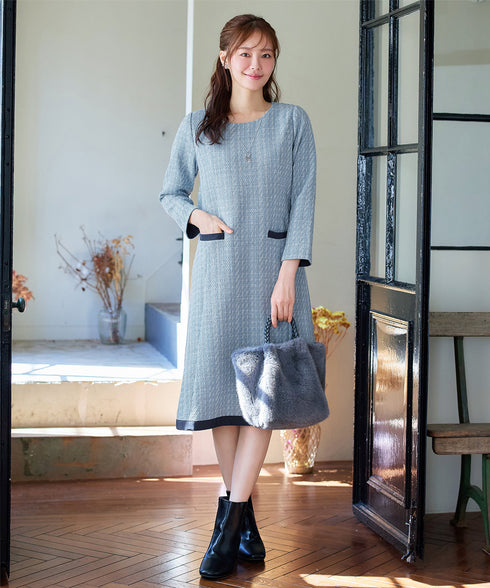 ツイードAラインワンピース