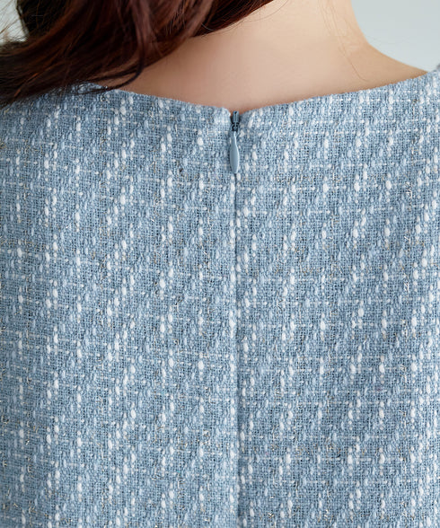 ツイードAラインワンピース