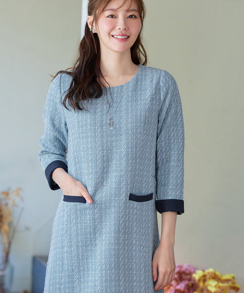 ツイードAラインワンピース