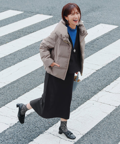 【安田美沙子さん着用】ペプラムジャンスカワンピース