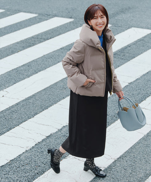 【安田美沙子さん着用】ペプラムジャンスカワンピース