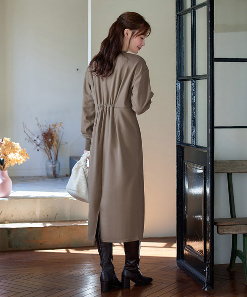 【吸水発熱 / 静電気防止】ポンチタックワンピース