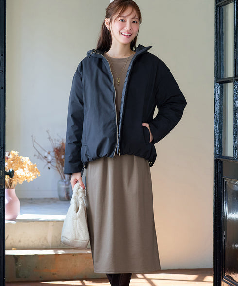 【吸水発熱 / 静電気防止】ポンチタックワンピース