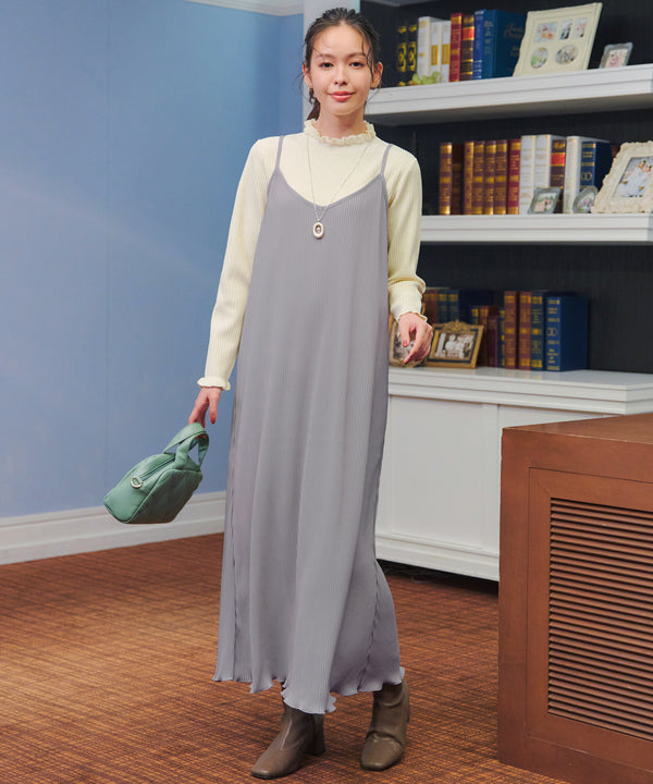 プリーツキャミワンピース