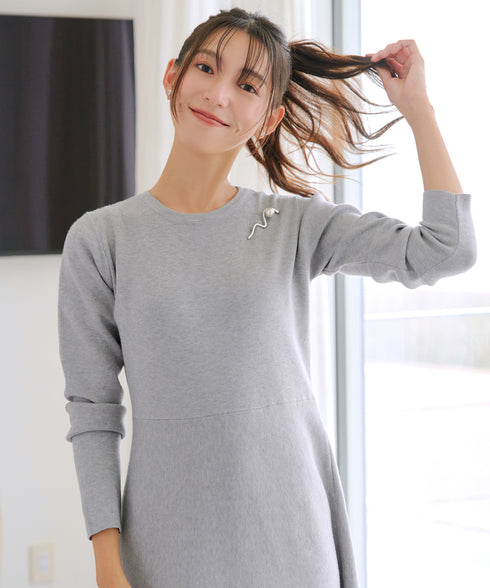 選べる着丈 ニットワンピース