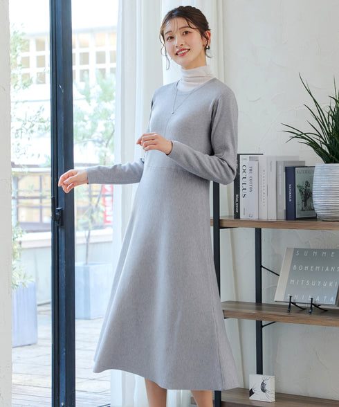選べる着丈 ニットワンピース