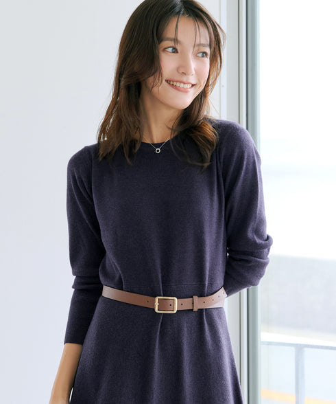 選べる着丈 ニットワンピース