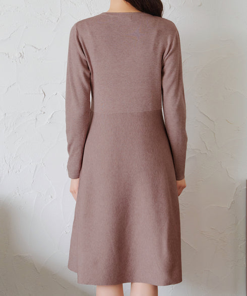 選べる着丈 ニットワンピース