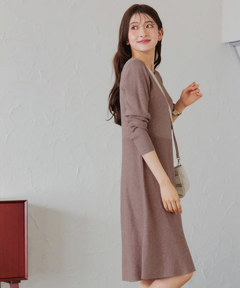 選べる着丈 ニットワンピース