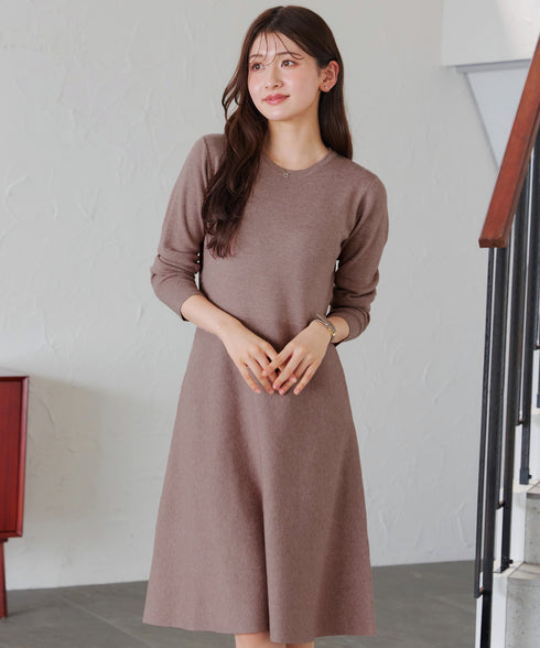 選べる着丈 ニットワンピース