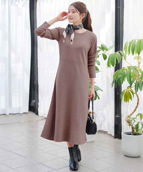 選べる着丈 ニットワンピース