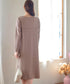 リブ切替デザインニットワンピース
