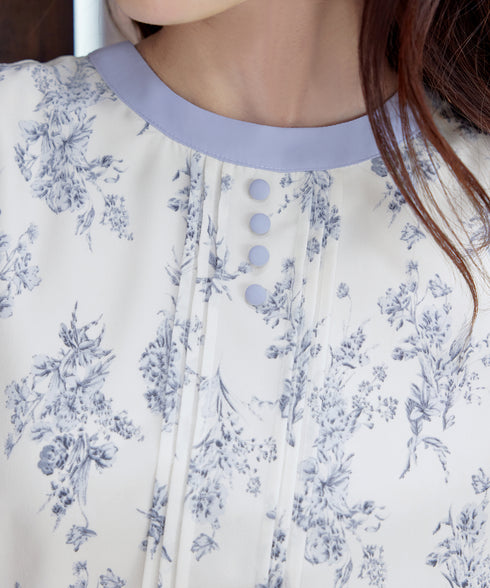 トワルドジュイ配色ワンピース