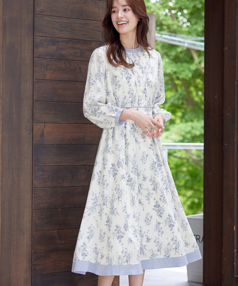 トワルドジュイ配色ワンピース