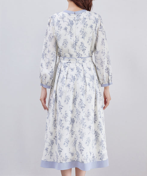 トワルドジュイ配色ワンピース